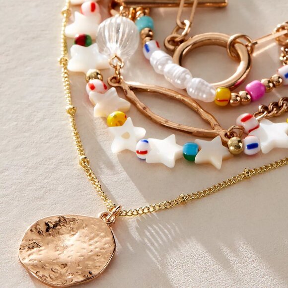 *SOLD* Starry Layer Necklace In Multi - Picture 2 of 4